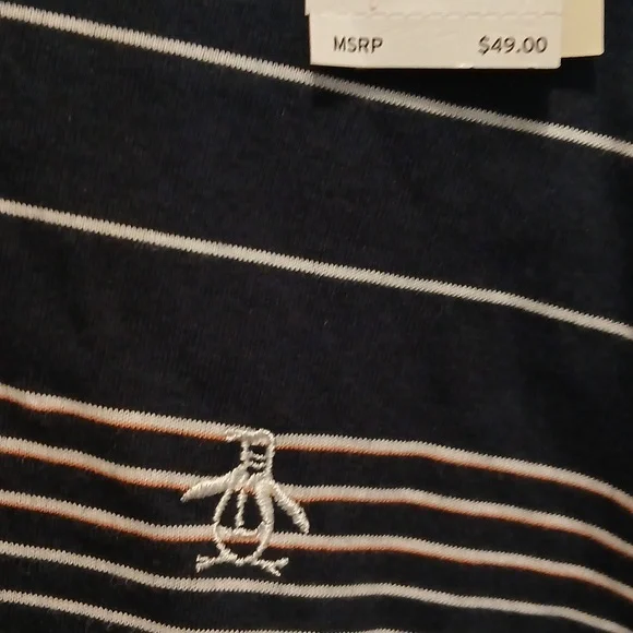 Penguin Blue and White Short Sleeve Tee - Picture 3 of 5